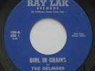 Garage Psych Bay Area Unknown? THE DELMARS Girl In Chains RAY LAK 45 HEAR