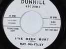 Northern Soul 45 RAY WHITLEY I've Been Hurt DUNHILL promo HEAR