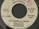 RARE Soulville Records Donald Lee Richardson D.J. Copy 45rpm White Label VG+