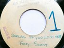 Tony Scott - Darling If You Love Me - Rare Reggae Blank 45 - Harry J - JA