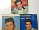 3 ELVIS PRESLEY Vinyl 45 Records w/Sleeves;KING CREOLE,JAILHOUSE ROCK,LOVING YOU