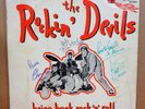 THE ROCKIN DEVILS BRING BACK ROCK N ROLL OF HOT STUFF LP HSL1 SIGNED FLYER CLIP