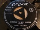 BOBBY FREEMAN - SHAME ON YOU MISS JOHNSON -  UK - TRI CENTRE -  VERY GOOD++
