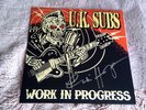 uk subs working progress red vinyl 125 copies +cd and plectrum all mint