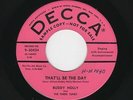 '57 Westex Rockabilly BUDDY HOLLY That'll Be the Day/Rock With Ollie Vee M- HEAR
