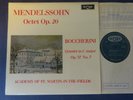 OVAL MENDELSSOHN - OCTET, BOCCHERINI - CELLO QUINTET LP, ASMF, ARGO ZRG 569
