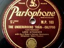 LORD KITCHENER Underground Train VINYL 78rpm Calypso Soca Reggae LORD BEGINNER