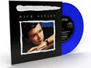 RICK ASTLEY SIGNED NEVER GONNA GIVE YOU UP BLUE LIMITED EDITION BLUE VINYL PROOF
