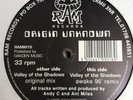 ORIGIN UNKNOWN - VALLEY OF THE SHADOWS / AWAKE 96 - RAM RECORDS RAMM16 JUNGLE
