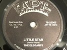 The Elegants - Little Star /Getting Dizzy APT Records 78-25005 70's Vinyl 78 RPM