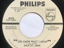 Dick St. John - You Know What I Mean 45 Phillips psych Promo vg+