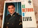 ELVIS PRESLEY French 1960 EP 45 LE RETOUR D'ELVIS 1 superb  MAKE ME KNOW IT + 3