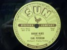 EARL PETERSON - ROCK A BILLY 78rpm SUN #197 - BOOGIE BLUES / IN THE DARK - E/E
