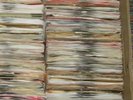 HUGE BOX OF 400+ 45 RECORDS ALL STYLES 1950s-1990s W/ rare ones  MAKE SOME $$$