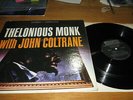 THELONIOUS MONK with John Coltrane LP JAZZLAND STEREO VG++ vinyl
