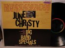 JUNE CHRISTY BIG BAND SPECIALS SIGNED VINYL LP STEREO RECORD ALBUM CAPITOL LABEL