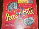 Roy Rogers PECOS BILL Walt Disney Melody Time 3 Record Set - 78 RPM - RCA Victor