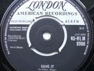 Mel Robbins - Save It. London HLM 8966. EX