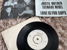 THE OUTCASTS-justa nother teenage rebel-N MINT-blue fold out cover7