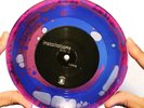 Installations “Falling” Liquid Filled 7” Vinyl Record Plastikat Deviations 1of1