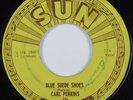 Rockabilly 45 CARL PERKINS Blue Suede Shoes SUN HEAR