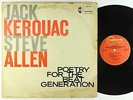 Jack Kerouac w/ Steve Allen - Poetry For The Beat Generation LP - Hanover Mono