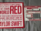 TAYLOR SWIFT RED VINYL ACM CARD GAME  FOR YOUR CONSIDERATION