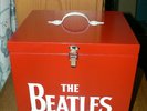 The Beatles 45 RPM Record Storage box Quality Solid Wood New & NICE