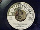 BARBARA WEST - CONGRATULATIONS BABY - RARE DJ RONN SOUL  - 45 -32