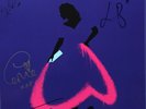ANDREW LLOYD WEBBER CINDERELLA LTD PINK VINYL LP CAST X 4 SIGNED PRINT