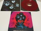 KISS KRUISE VI AUTOGRAPHED RED COLORED VINYL CREATURES OF THE NIGHT