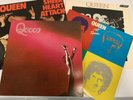 Queen 4 vinyl, Queen, Sheer Heart Attack, Hot Space, One Vision; all pristine