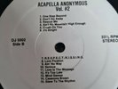 DJ Essentials Inc Acapella Anonymous Vol 2 House rave 90s 80s vocals RARE vinyl