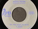 REGGIE MILNER: do you want to have a love? / instrumental RON'S 7
