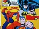 3 RECORD SET OF SUPERHEROES ON PETER PAN RECORDS- SPIDERMAN,SUPERMAN,BATMAN 1975