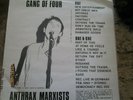GANG OF FOUR - ANTHRAX MARXISTS   Unofficial Live LP