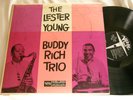 LESTER YOUNG / BUDDY RICH Trio Nat King Cole Verve V 8164 mono LP VG++