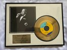 Frank Sinatra 24KT Gold Plated Single New York, New York - NIB