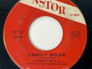 JOHNNY WELLS Lonely Moon Astor Popcorn R&B 45 HEAR