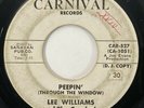 LEE WILLIAMS & CYMBALS Peepin' / Lost Love Northern Soul Promo RARE 45 HEAR