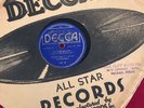 Record 78 rpm Decca Clyde McCoy - Sugar Blues/Tear It Down 381 Fox Trot vintage