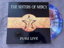 SISTERS OF MERCY-PURE-ENGLAND 84 TOUR-1LP SPLATTER -VER.G CONDITION-WHITE LABELS