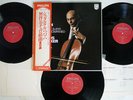 JANOS STARKER BACH CELLO SUITES COMPLETE PHILIPS 15PC-107-9 Japan OBI VINYL 3LP
