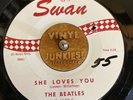 BEATLES 45 rpm SWAN S-4152 She Loves You / I’ll Get You White Label Red Writing