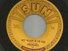 DOOWOP R&B- PRISONAIRES - w PUSHMARKS - JUST WALKING IN THE  -HEAR -1953 SUN 186