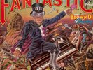 Vtg 1975 ELTON JOHN Album CAPTAIN FANTASTIC Vinyl POSTER & INSERT Lp OG NR MINT