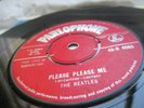 The Beatles Please Please Me Rare 1963 1st Press 45 Red Parlophone Label v/g