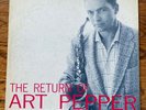 Art Pepper - The Return of Art Pepper LP Original Jazz West VG++