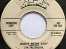 PRETENDERS Daddy Needs Baby/Blue and Lonely DOO WOP R&B PROMO 45 *hear*