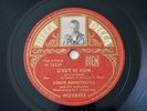 Louis Armstrong La Vie En Rose Picture French 78RPM Decca MU60492 #Listen#